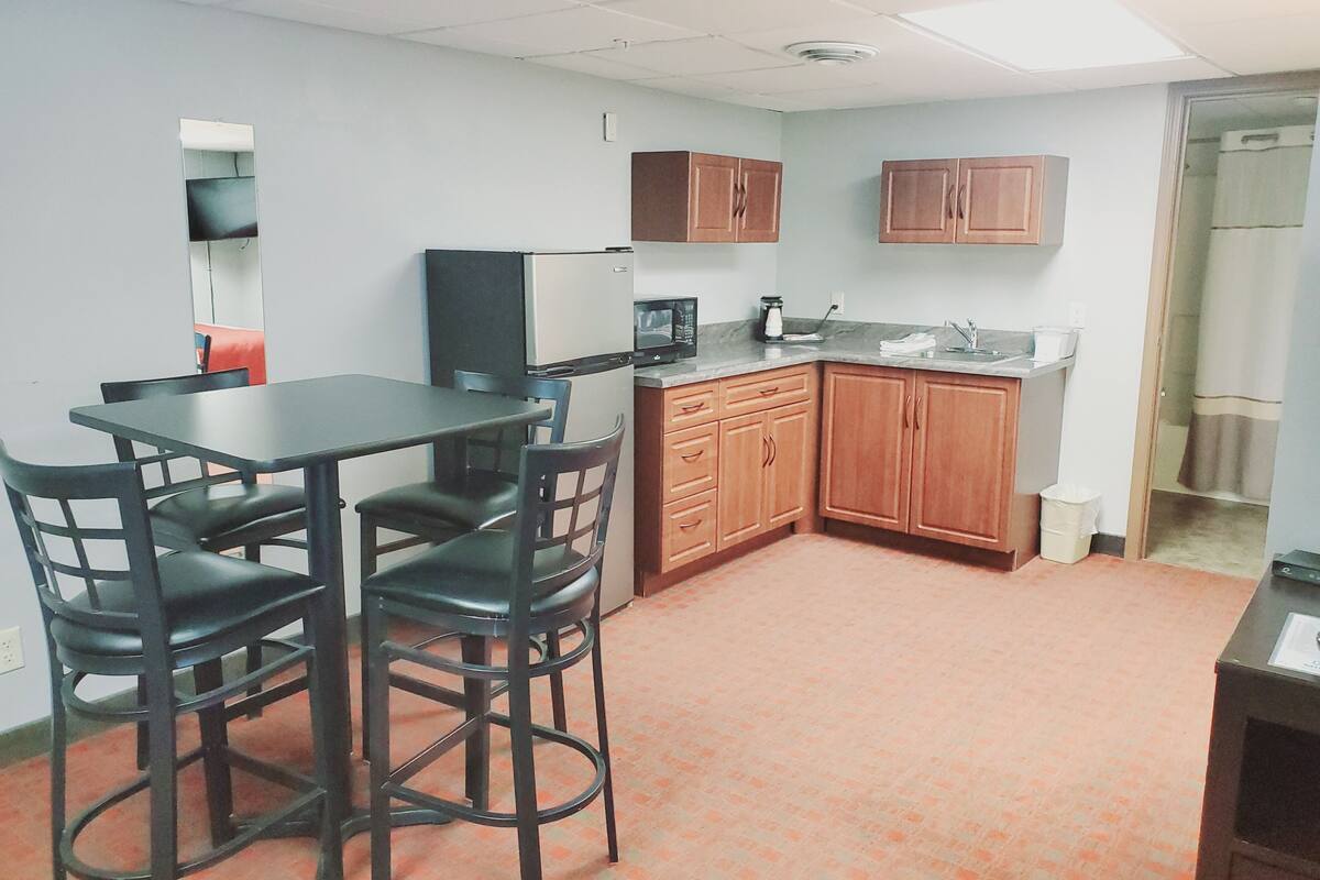 family suite (2 queen) | private kitchen | fridge, microwave, coffee/tea maker