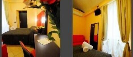 Quadruple Room | Desk, blackout drapes, soundproofing, rollaway beds