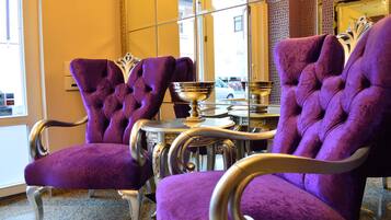 Sitteområde i lobbyen