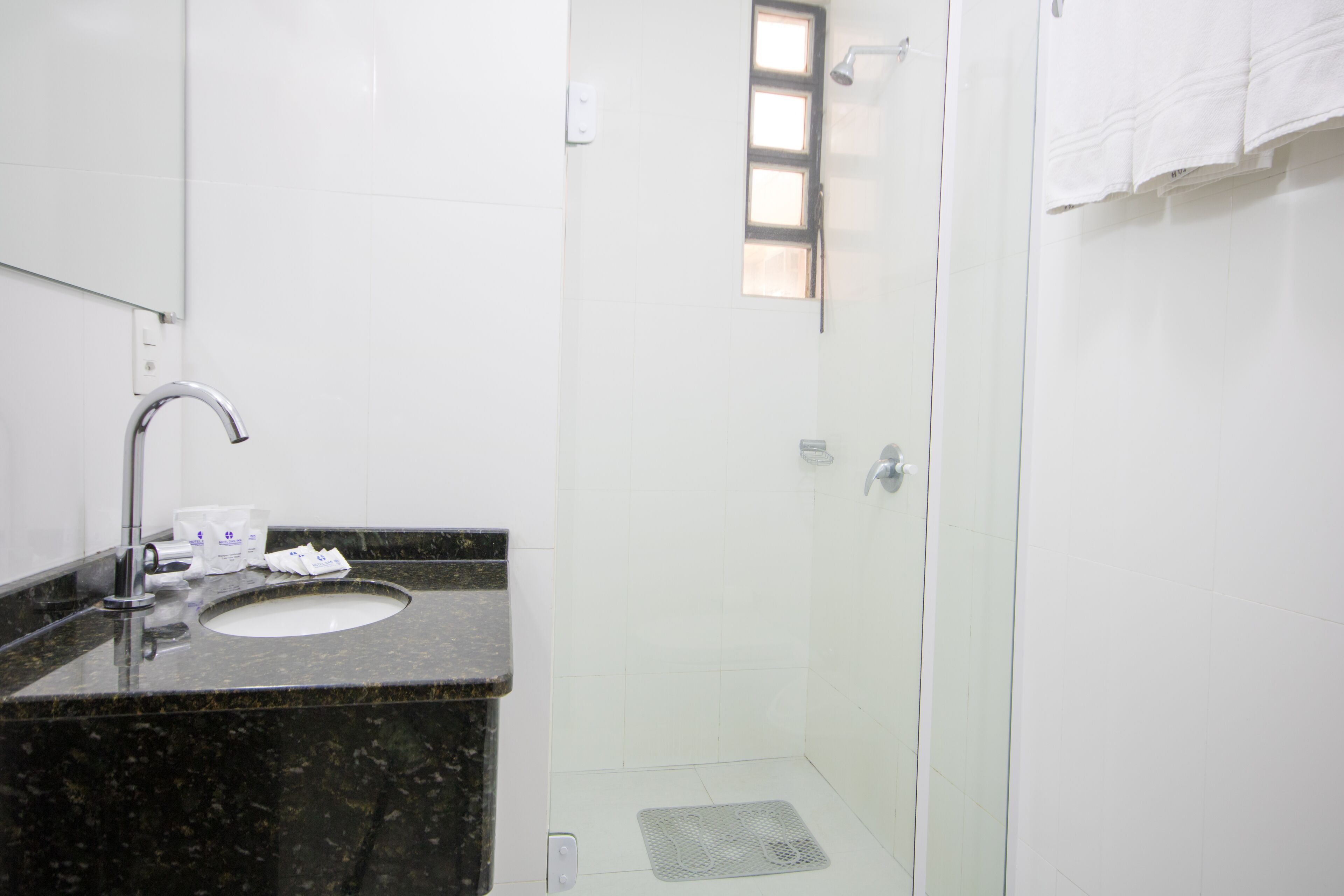 free toiletries, towels, soap, shampoo