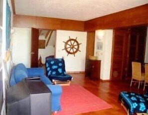 Appartement, 1 chambre, cuisine, vue port | Coin séjour