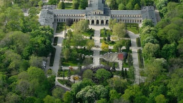 Utsikt mot landet från boendet