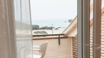 Premier Penthouse, 2 Bedrooms, Beach View | Living area | LCD TV