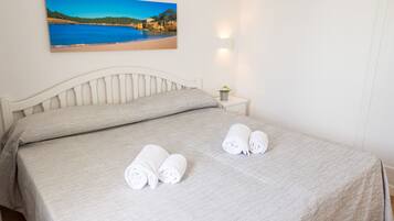 1 soveværelse, premium-sengetøj, pengeskab på værelset