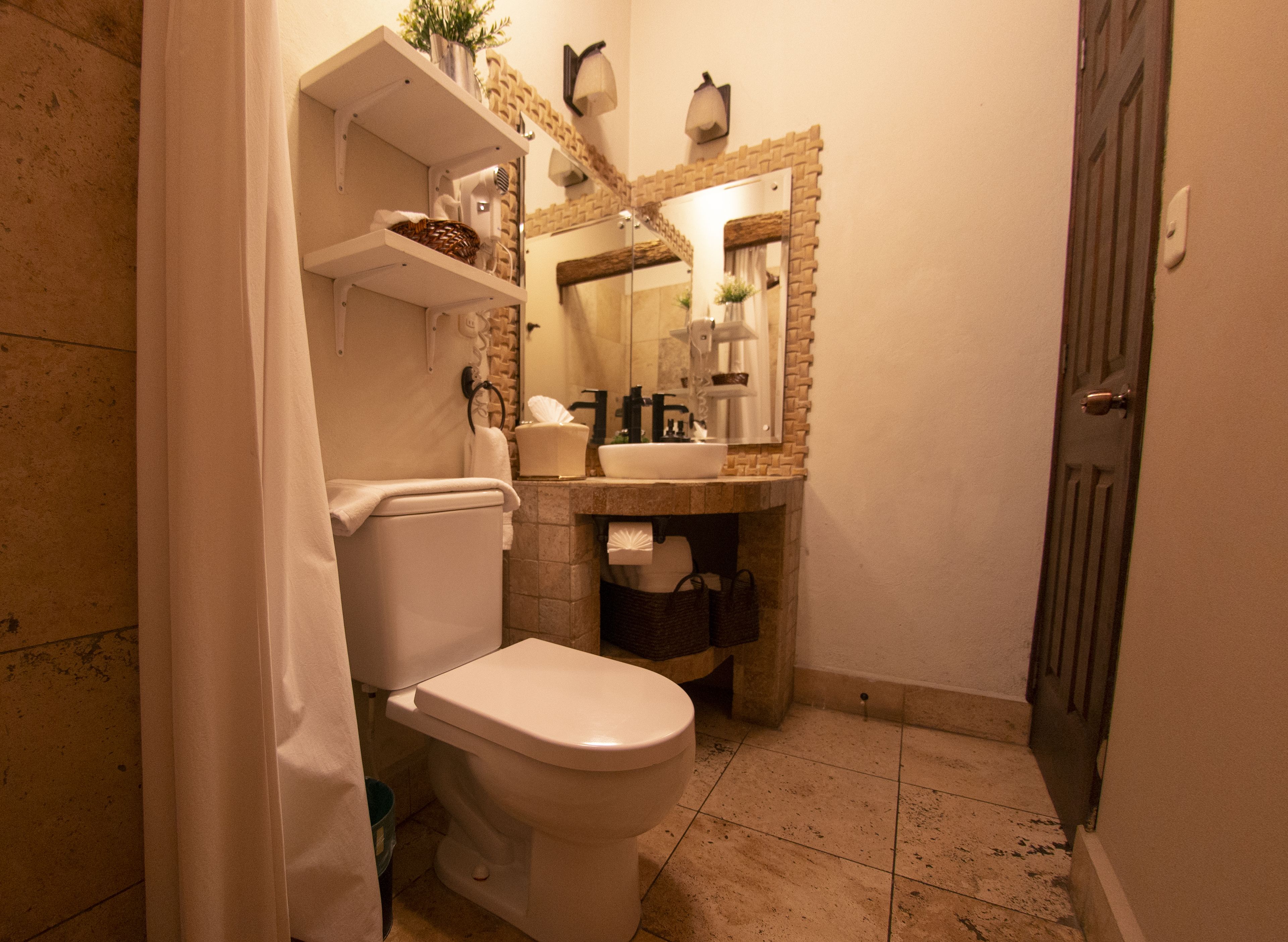 standard room, 1 queen bed | bathroom | shower, rainfall showerhead, designer toiletries, hair dryer