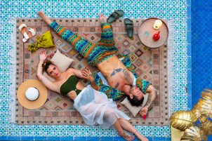 Indoor pool, outdoor pool, sun loungers