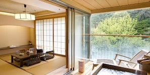 Superior Suite, Private Bathroom, Mountain View | Desk, free WiFi, bed sheets - Okudogo Ichiyunomori (Matsuyama)