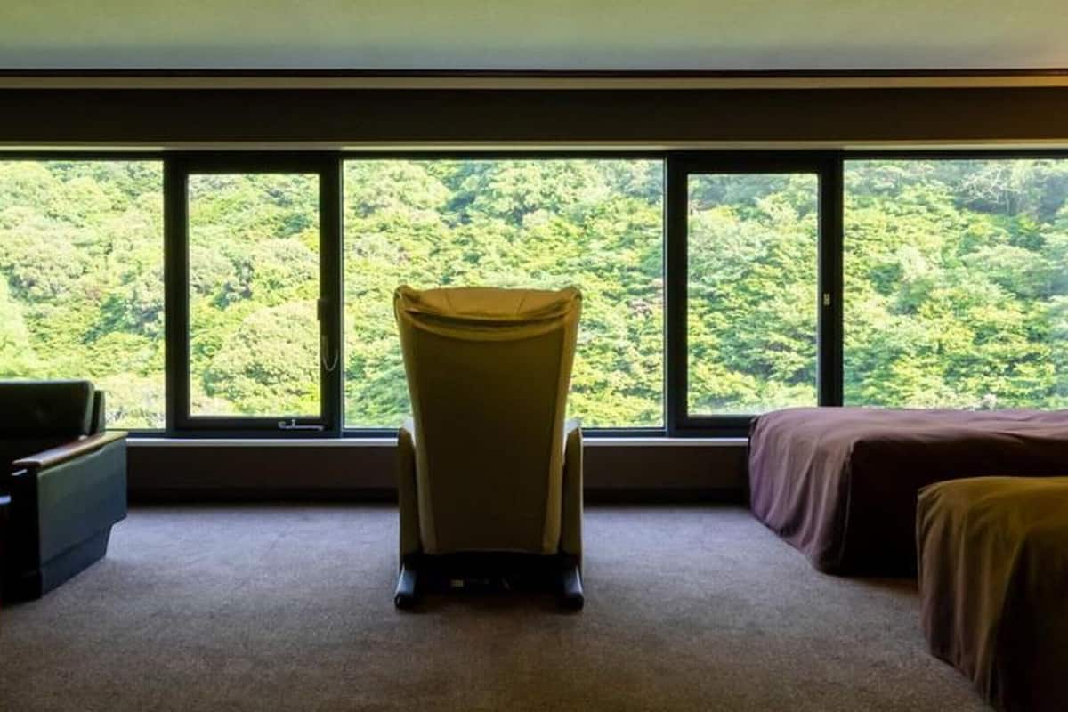 Deluxe-Zweibettzimmer, Mehrere Betten, Bergblick
