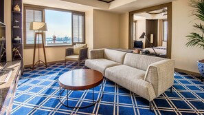 Premium bedding, down duvets, in-room safe, desk