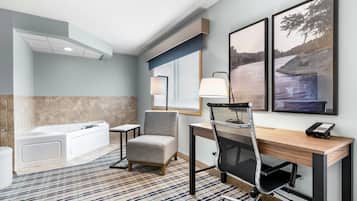 Suite, 1 King Bed with Sofa bed, Non Smoking | Down comforters, desk, laptop workspace, blackout drapes