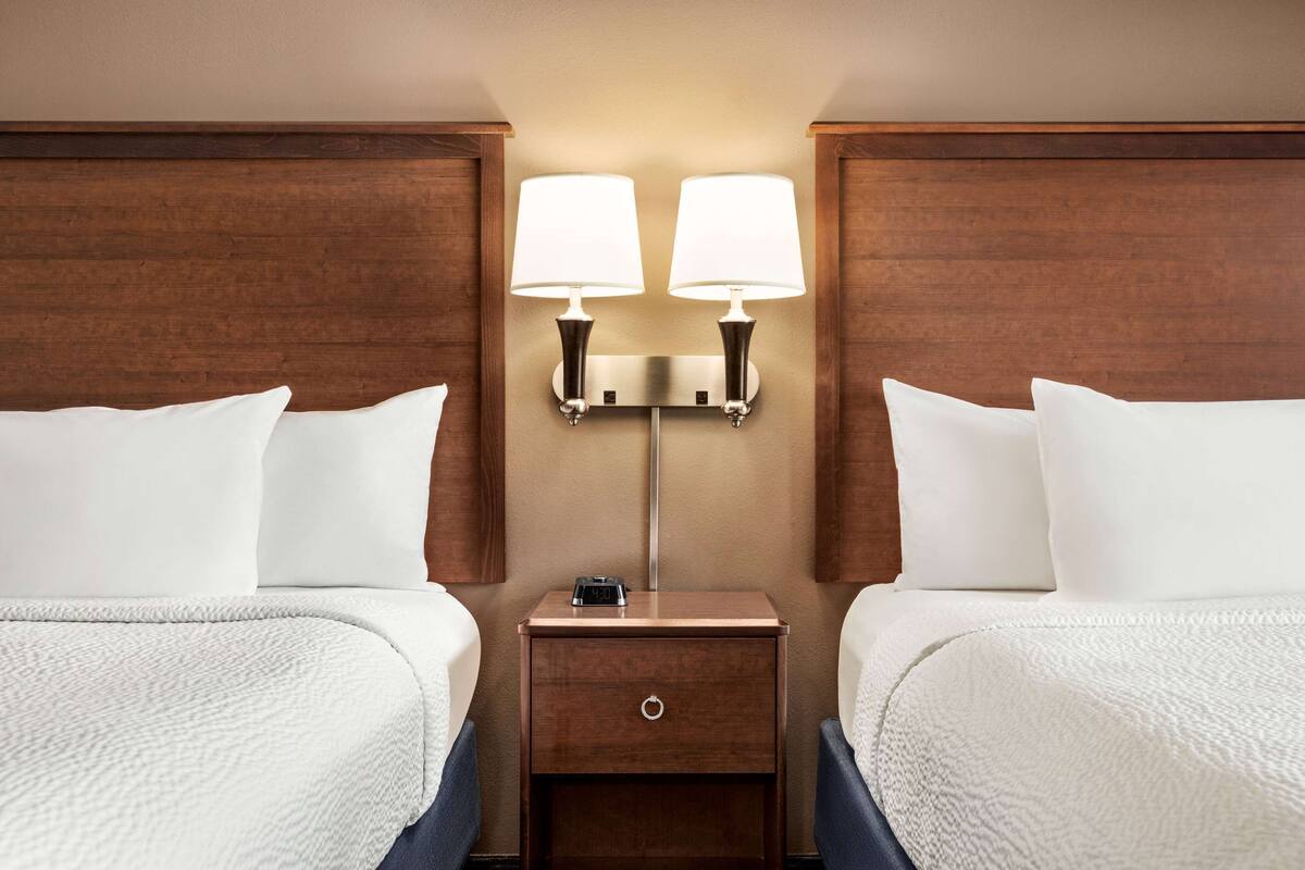 room, 2 queen beds, accessible, non smoking | down duvets, desk, laptop workspace, blackout curtains