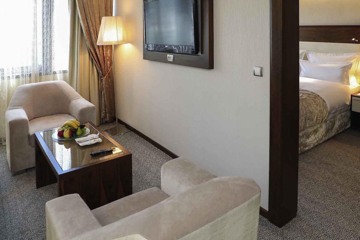 Junior Suite, 1 King Bed with Sofa bed, Hot Tub (lane side) | Minibar, in-room safe, desk, soundproofing