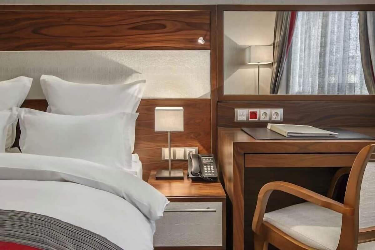 Minibar, caja de seguridad en la habitación y escritorio