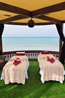 Salas de tratamiento para parejas, un sauna, tratamientos corporales