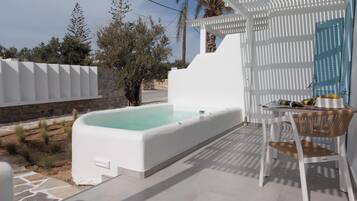 Living Suite with Heated Plunge Pool | Premium bedding, pillow-top beds, soundproofing, free cots/infant beds