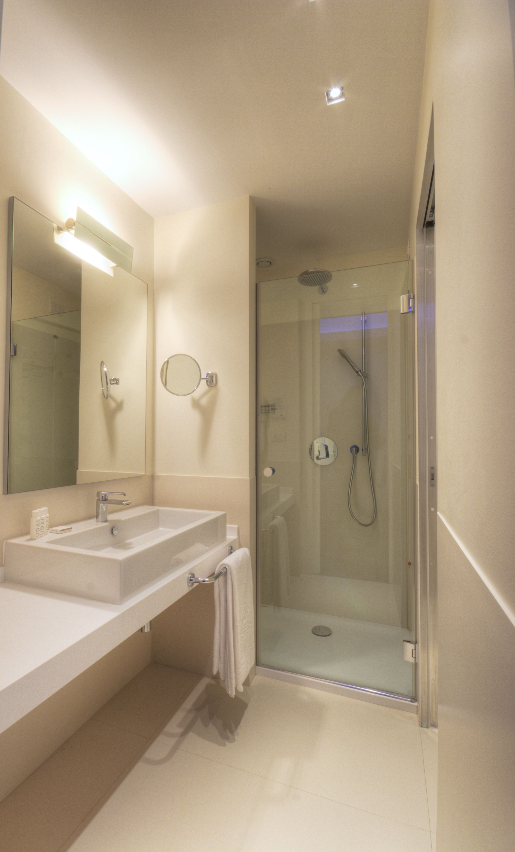 standard double room (from ground to 4th floor) | bathroom | shower, rainfall showerhead, designer toiletries, hair dryer
