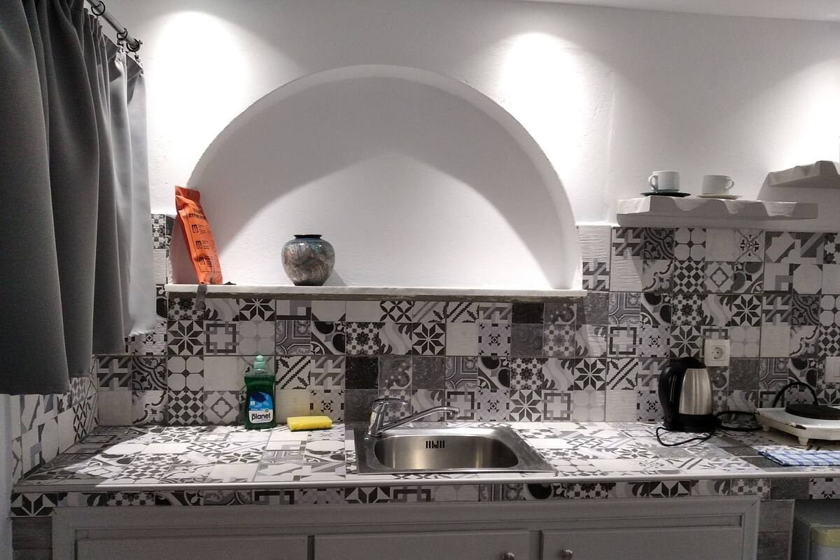 Quadrupla Classic, patio | Cucina privata | Frigorifero, piano cottura, bollitore elettrico