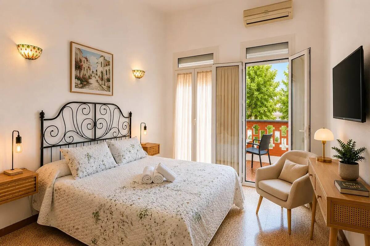 Double Room, Terrace | Premium bedding, minibar, blackout drapes, WiFi (free)