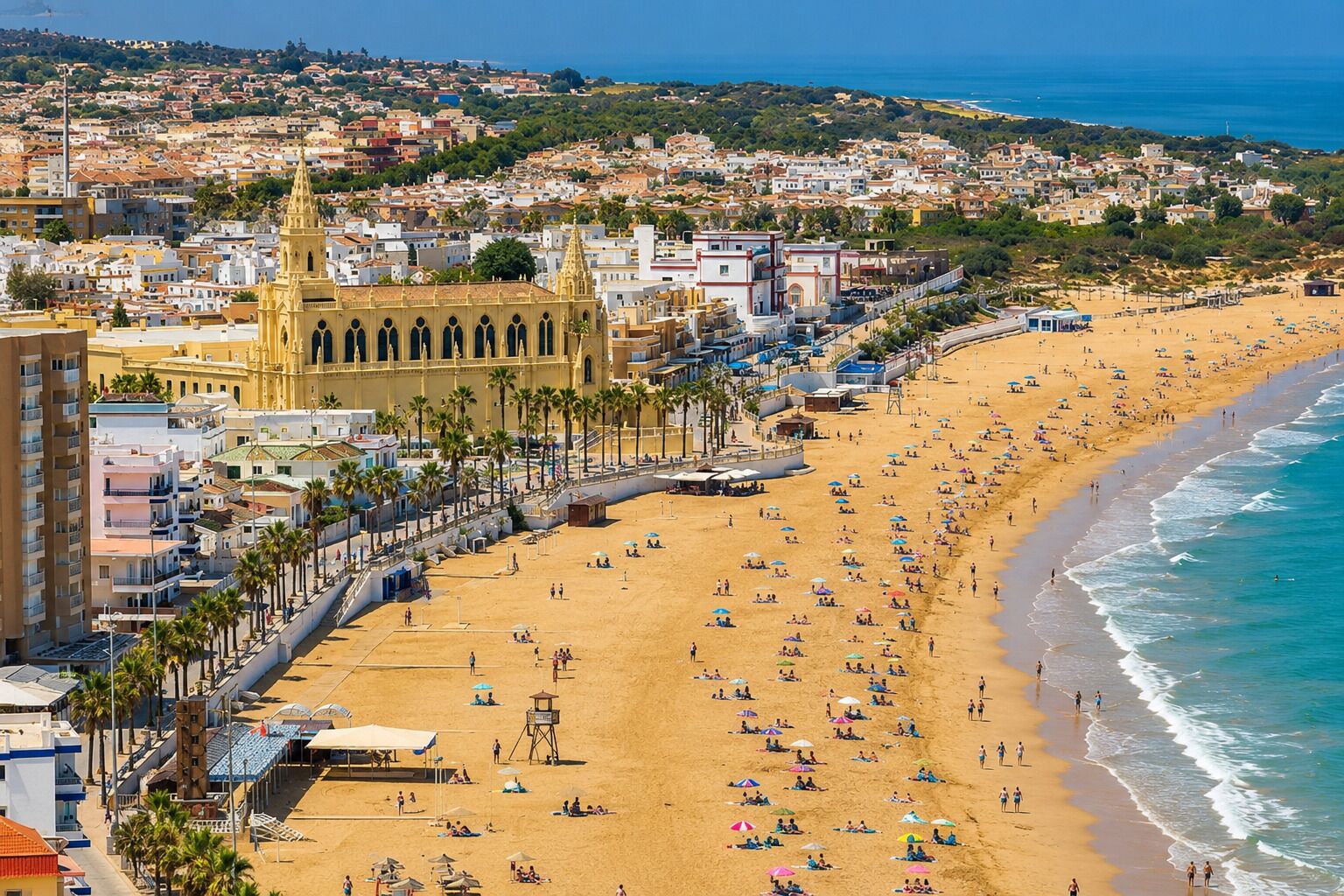 Sable blanc, 6 bars de plage