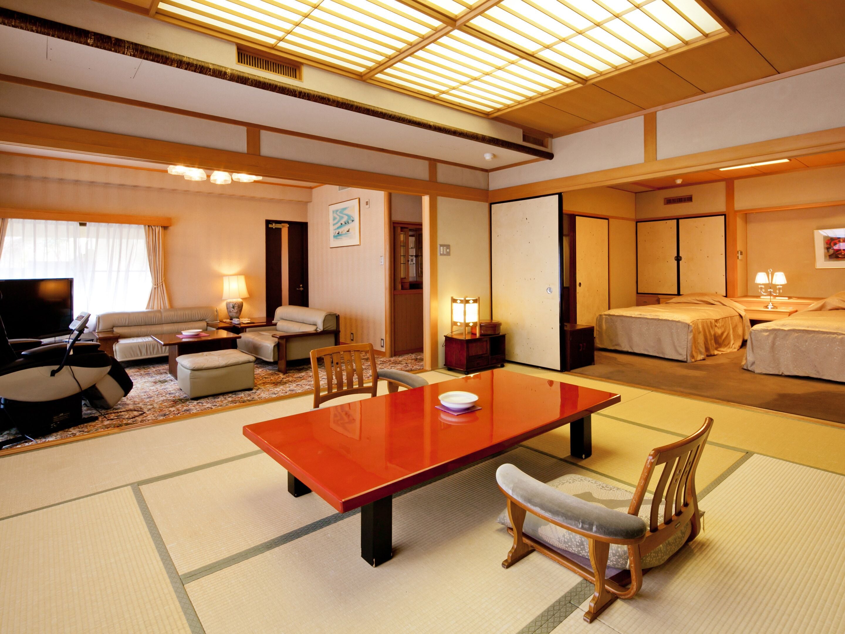 和洋室 (can't serve dinner after 8 PM checkin) | ミニバー、アイロン / アイロン台、WiFi (無料)、ベッドシーツ