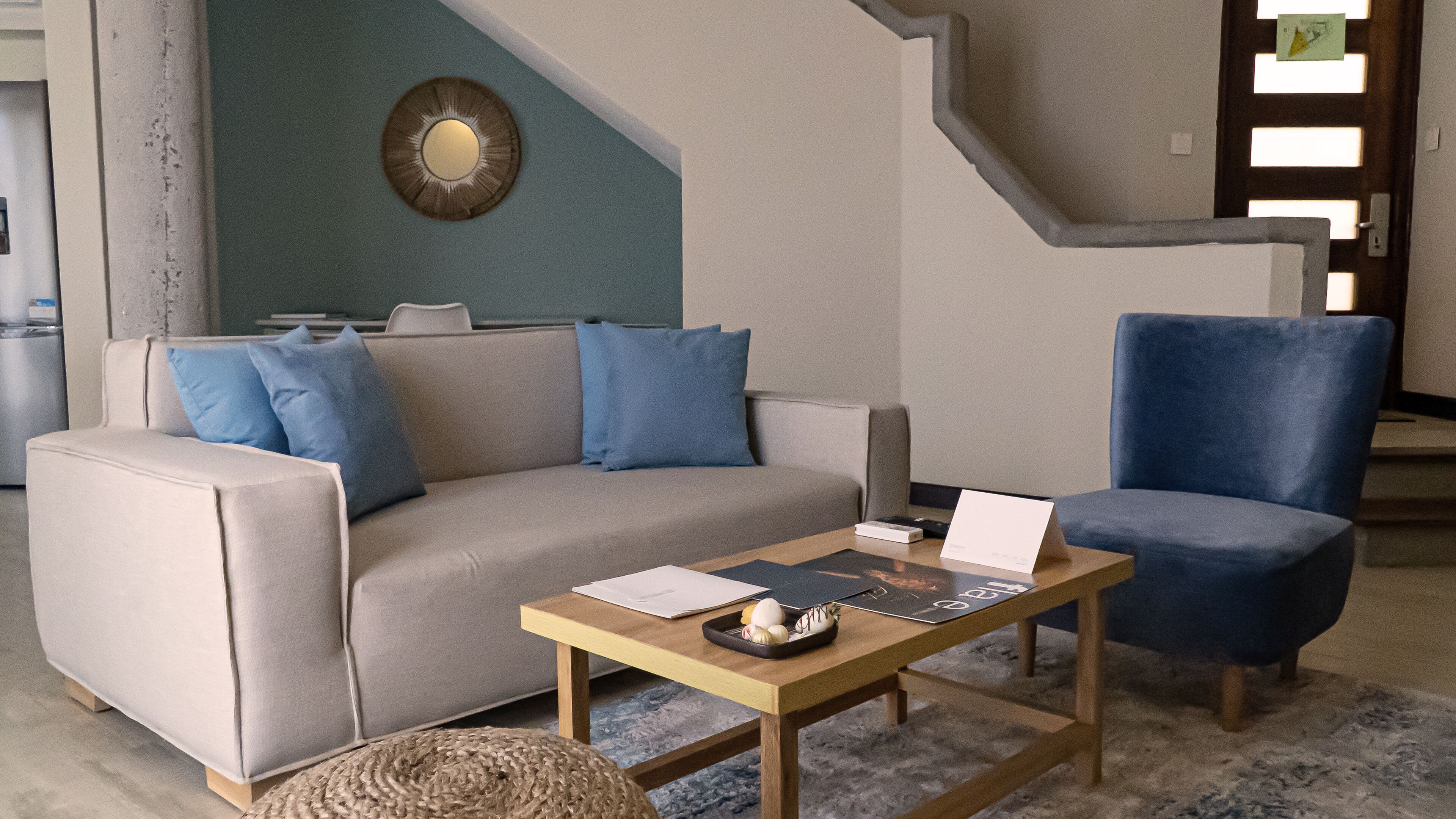 penthouse | living area | 49-inch flat-screen tv with cable channels, tv