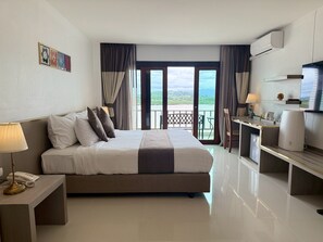 Deluxe River View Double Room | Premium bedding, memory foam beds, minibar, in-room safe