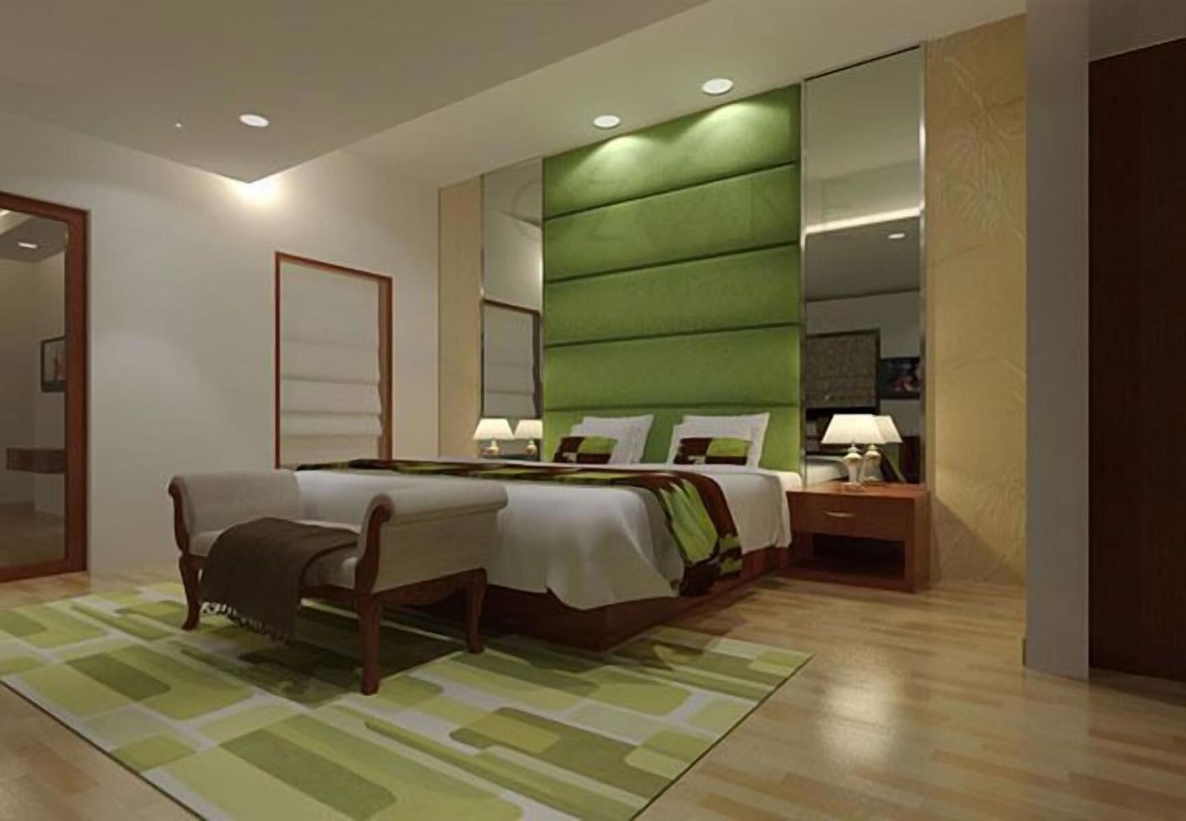 Premium bedding, minibar, bed sheets