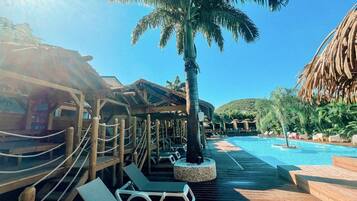 Outdoor pool, open 8 AM to 8:30 PM, sun loungers