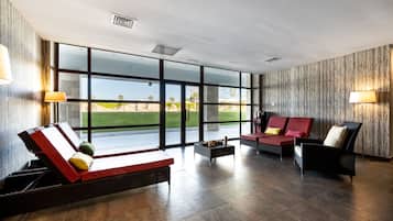Behandlungsräume für Paare, Sauna, Whirlpool, Thermalbad/Mineralquelle