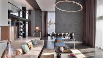 Presidential Suite, 1 Bedroom, Non Smoking | Living room | 42-inch LCD TV with digital channels, TV, pay films