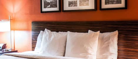 In-room safe, desk, iron/ironing board, free cribs/infant beds