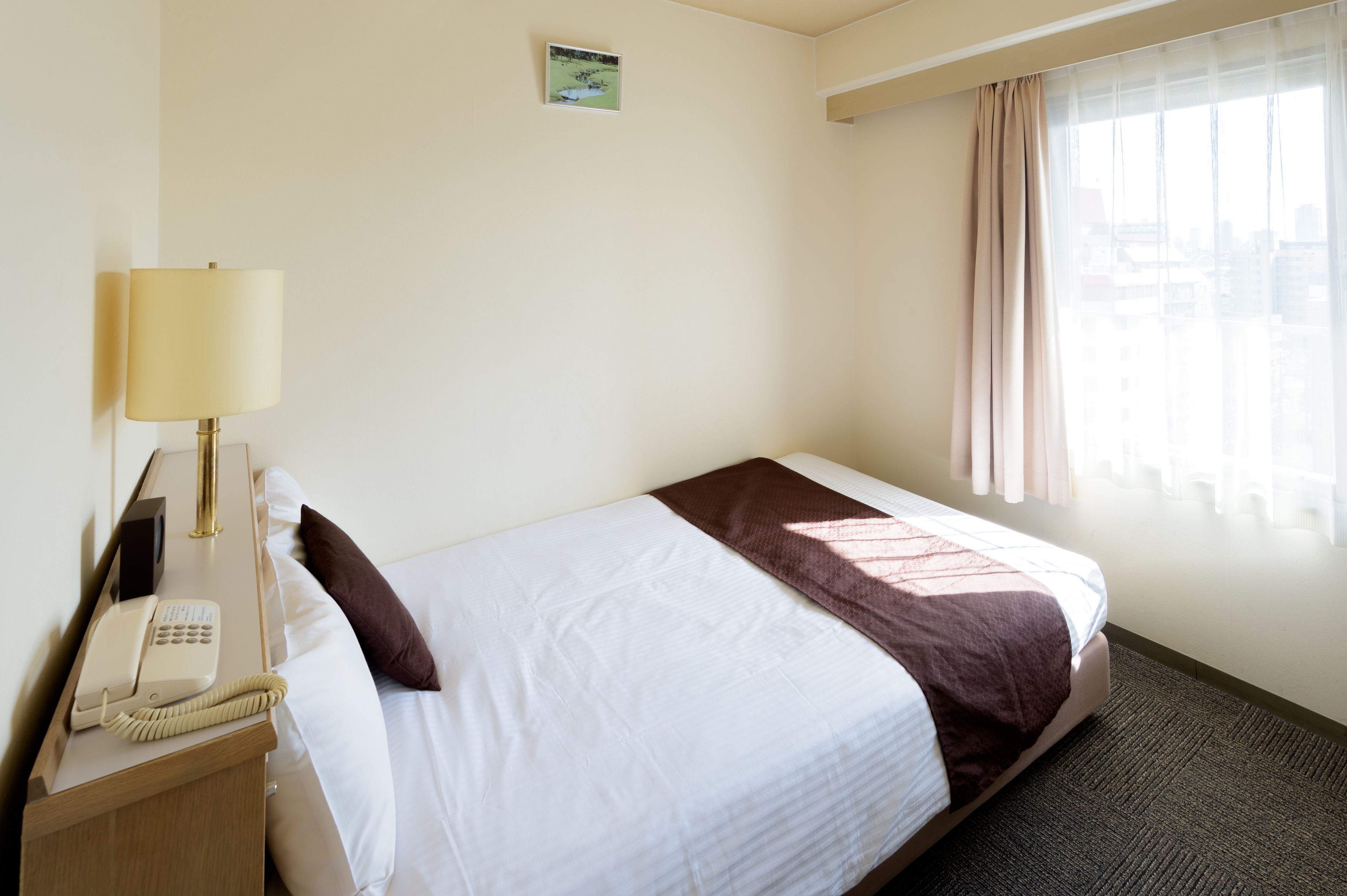 down duvets, desk, blackout curtains, iron/ironing board