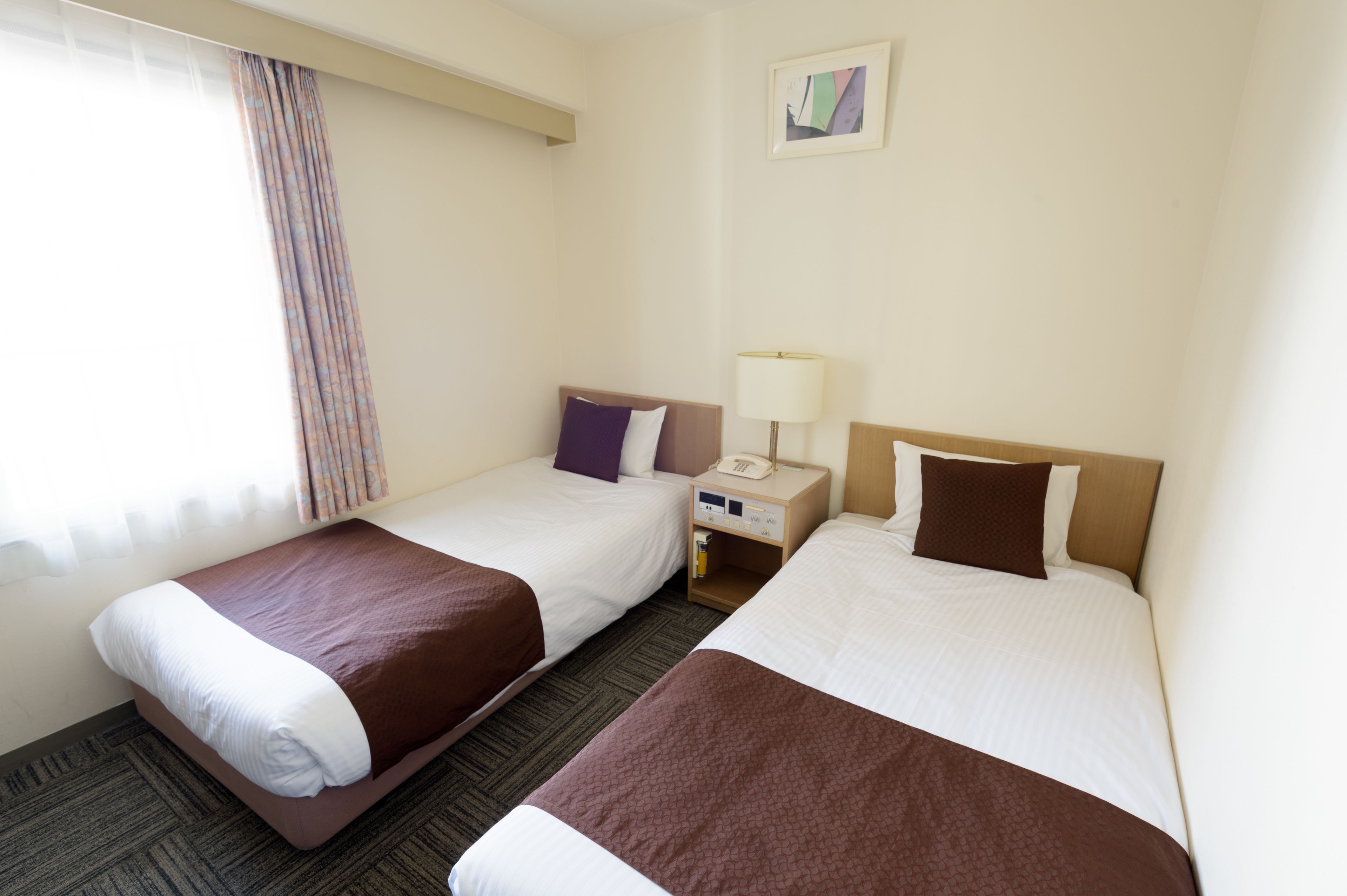 down duvets, desk, blackout curtains, iron/ironing board