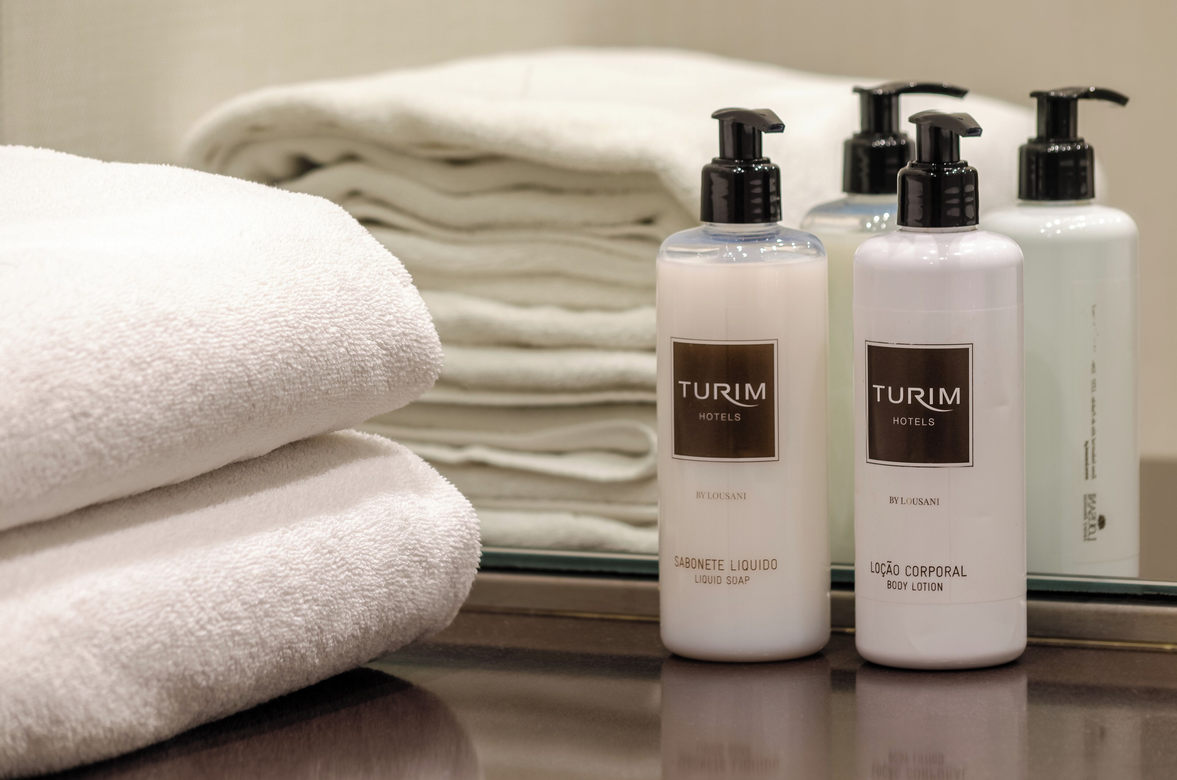 free toiletries, hair dryer, bathrobes, towels