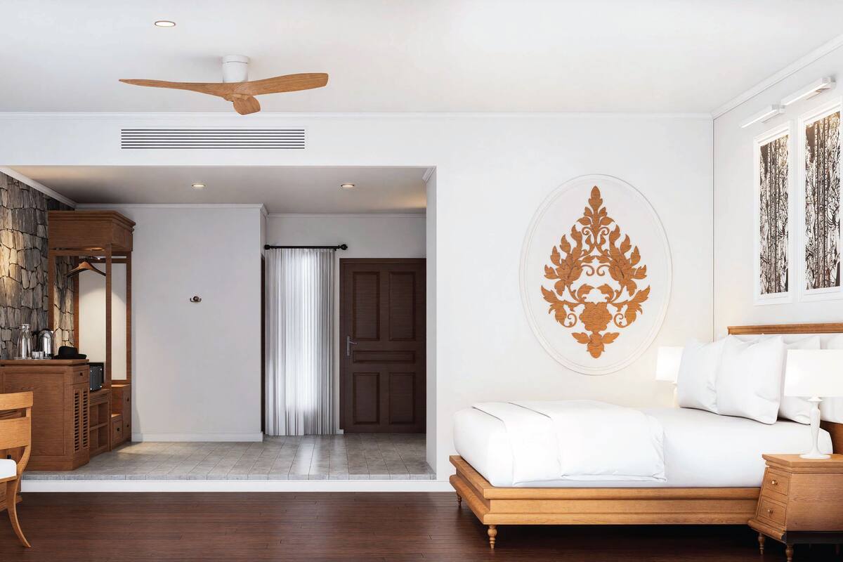 Premier Double | Roupas de cama premium, frigobar (abastecido com itens grátis)
