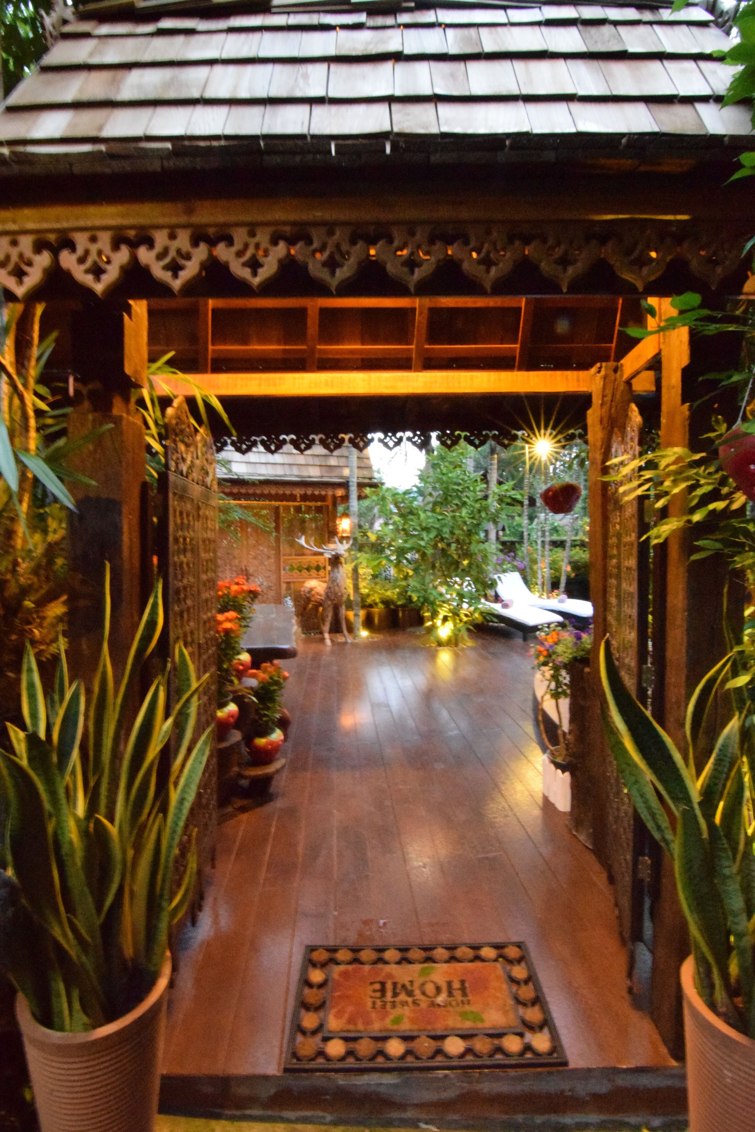 outdoor wedding area