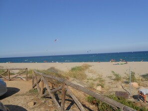 Beach nearby, beach yoga