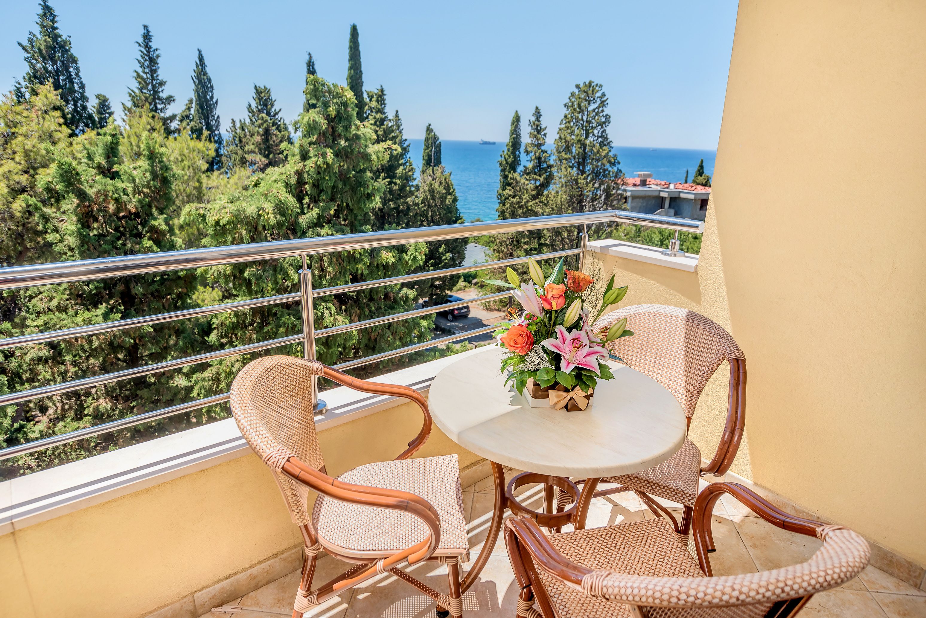 Triple Room, Balcony, Sea View | Balcony