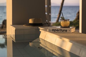 Suíte premier, banheira de hidromassagem, de frente para o mar | Banheira de hidromassagem