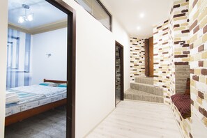 Club Apartment, 2 Bedrooms, Kitchen, Courtyard Area | Premium bedding, pillowtop beds, iron/ironing board, free WiFi - Odessa Rent Service Apartments (Odesa)