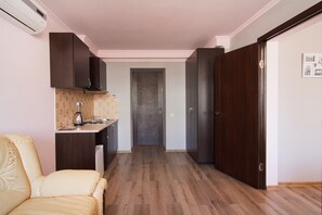 Family Apartment, Kitchen | Living area - Odessa Rent Service Apartments at Sea-side (Odesa)