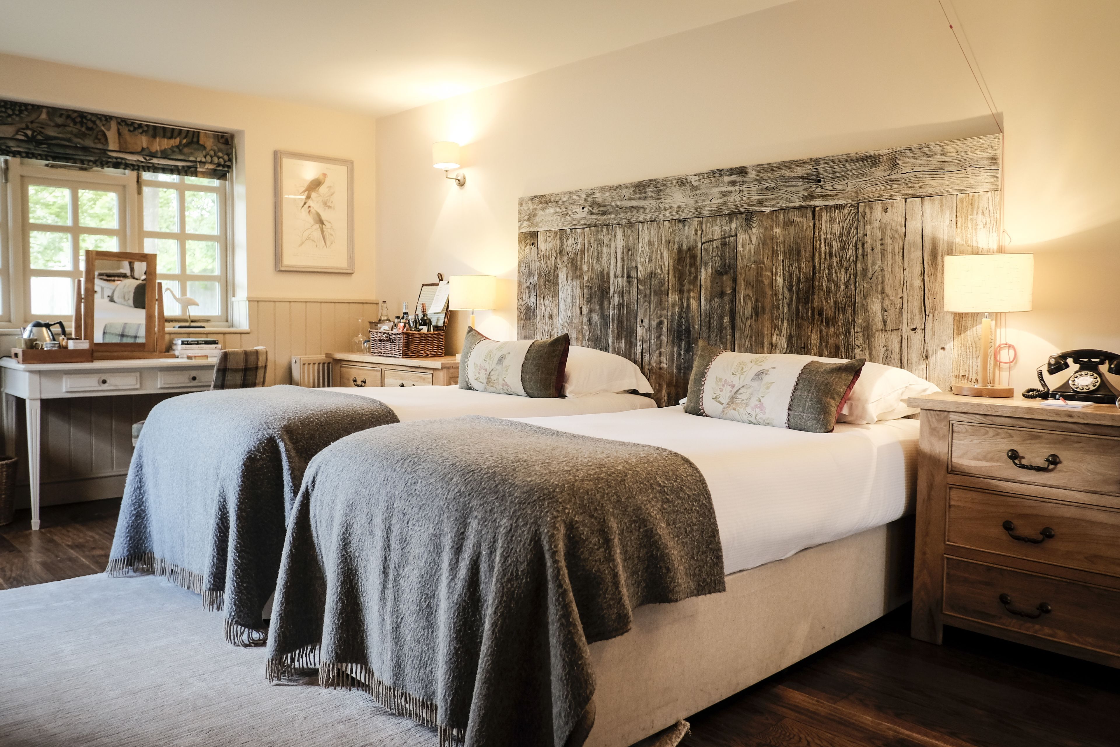 Accessible Comfy Room | Premium bedding, individually decorated, individually furnished, desk