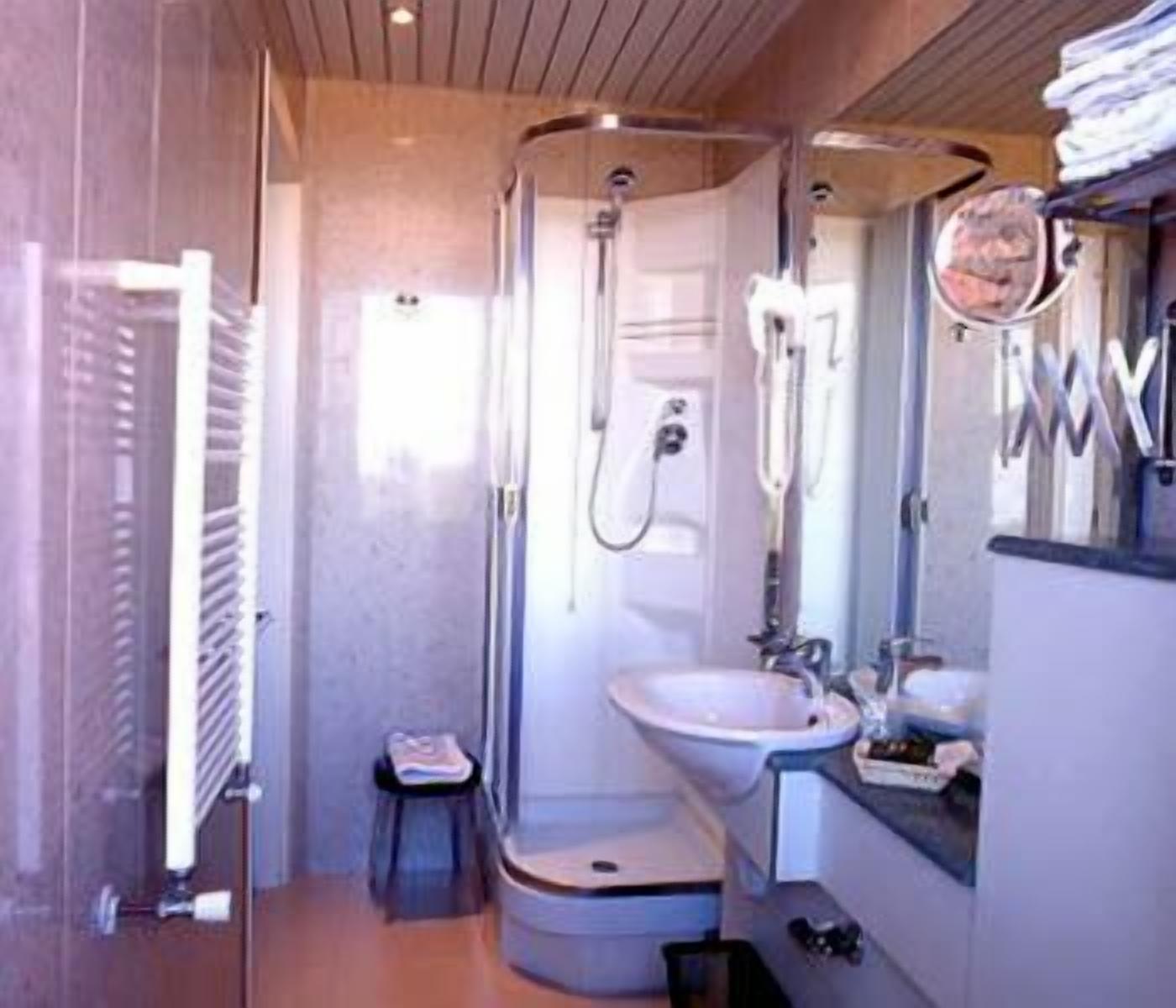 shower, free toiletries, hair dryer, bidet