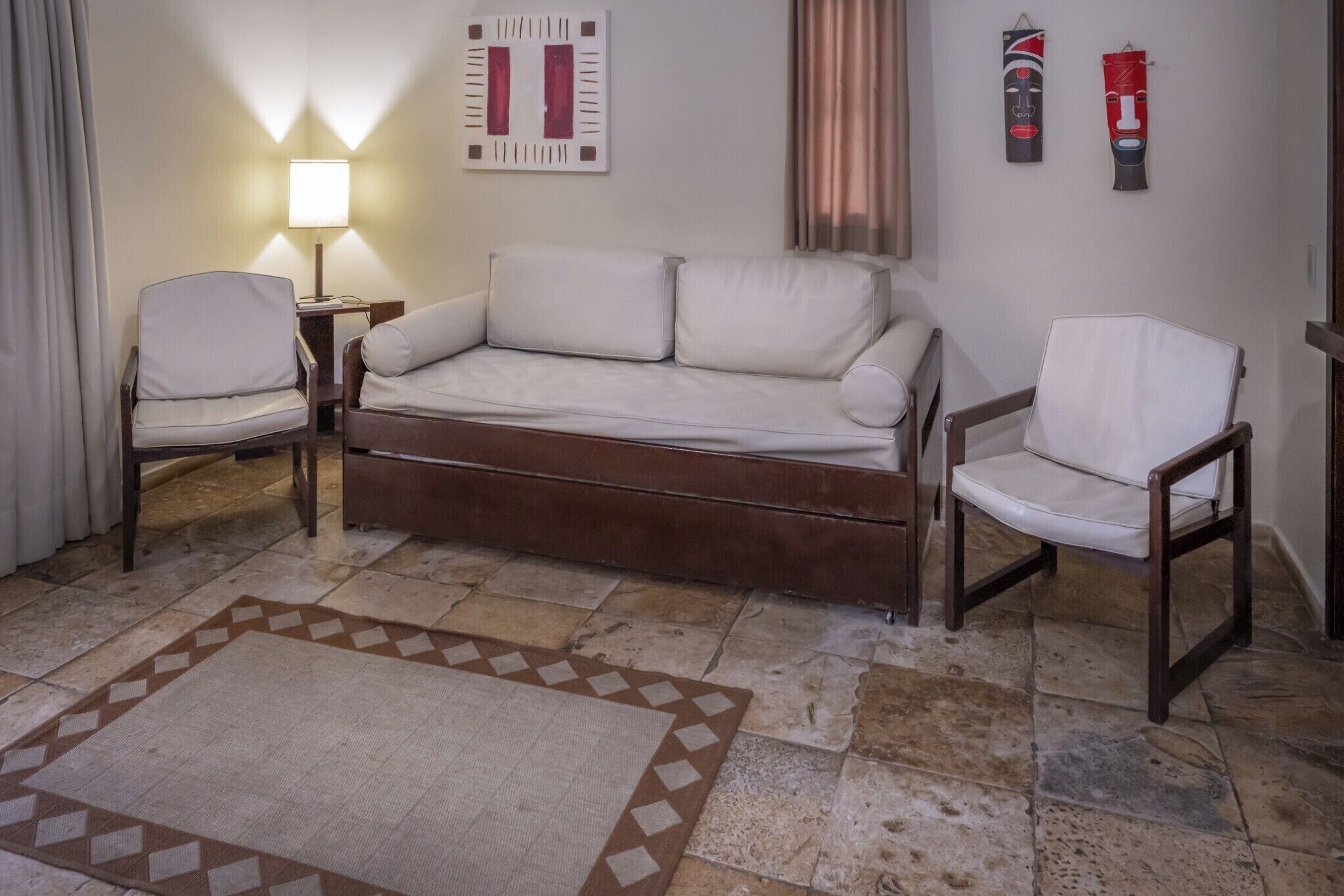 superior villa | living area | 32-inch tv with cable channels