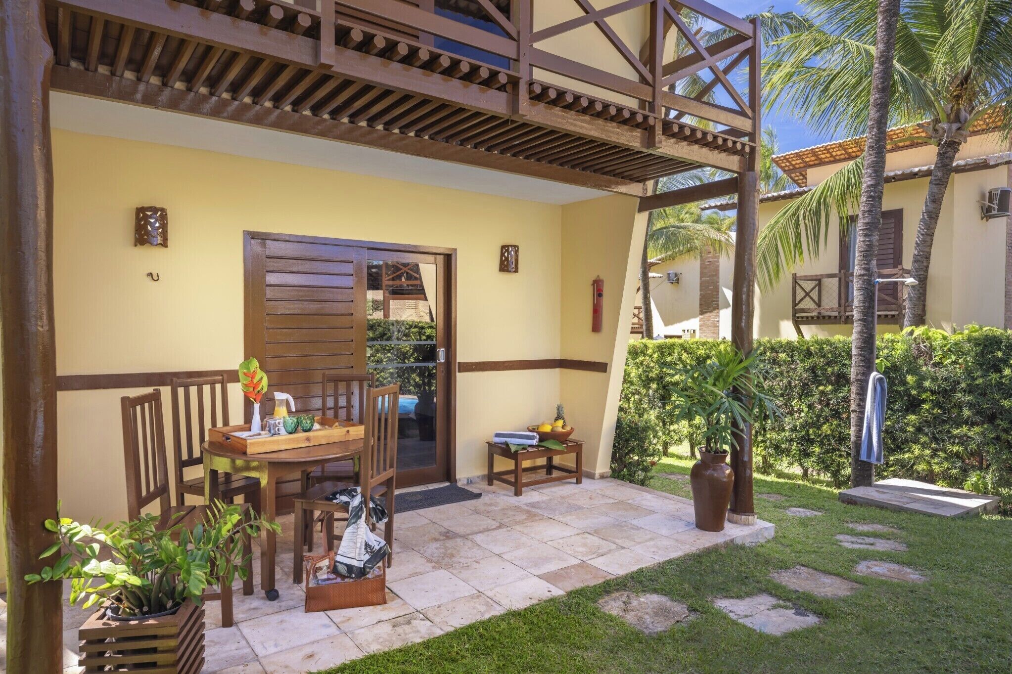 superior villa | living area | 32-inch tv with cable channels