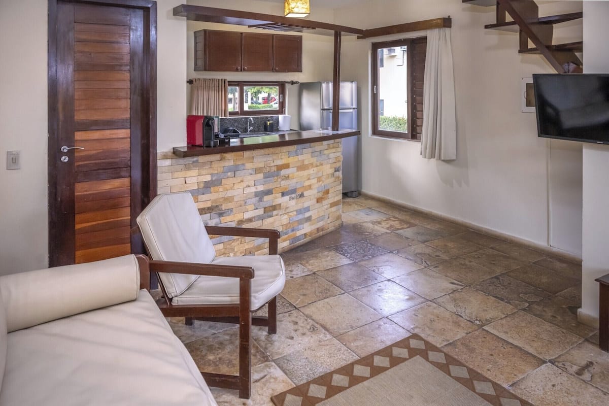 superior villa | living area | 32-inch tv with cable channels