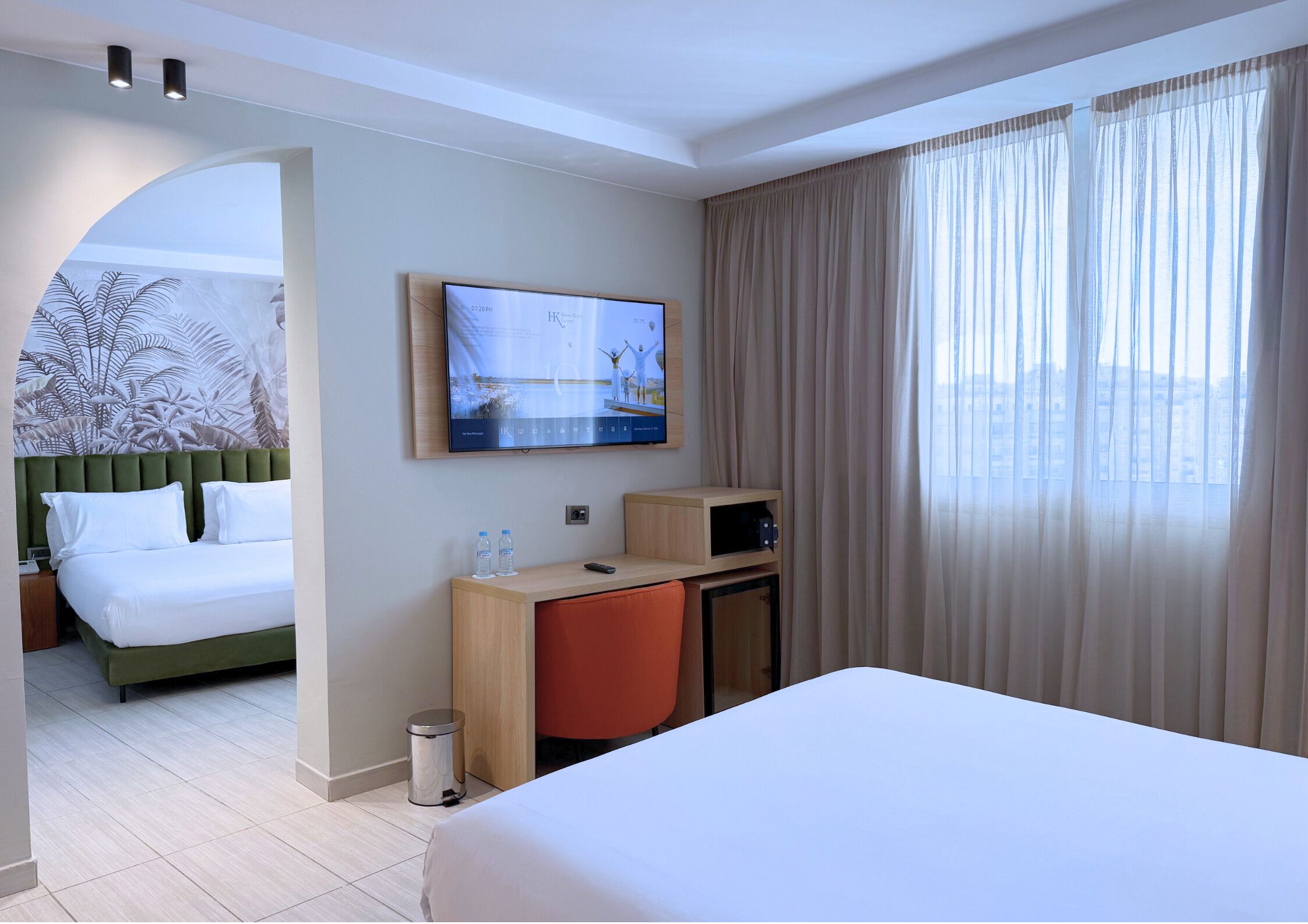 Family Duplex Suite, One Bedroom | Draps italiens Frette, literie de qualité supérieure, minibar