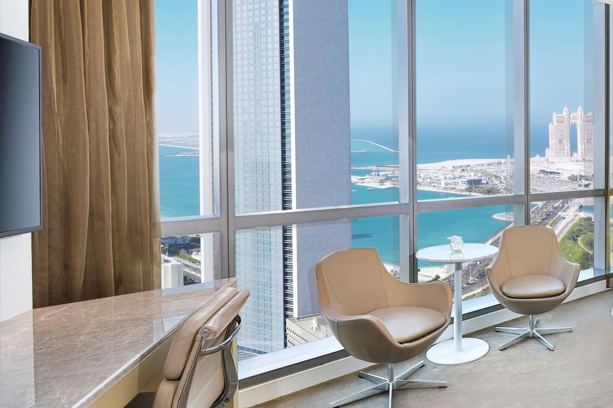 superior room, 1 queen bed, accessible, sea view | 1 bedroom, premium bedding, down duvets, memory-foam beds