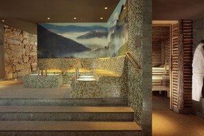 Sauna seca, tratamentos corporais, hidroterapia, aromaterapia