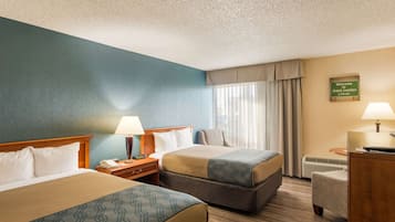 Room, 2 Double Beds, Accessible, Non Smoking | Iron/ironing board, free cots/infant beds, rollaway beds, free WiFi